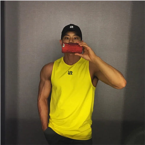 Gym Breathable Tank Top for Men-Sleeveless Fitness Shirt